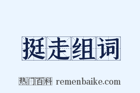 挺走组词是什么意思的图片